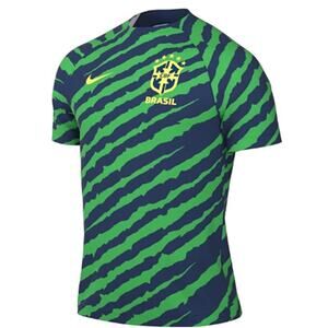 Nike 2022-2023 Brazil Pre-Match Football Soccer T-Shirt Jersey Green 2XL